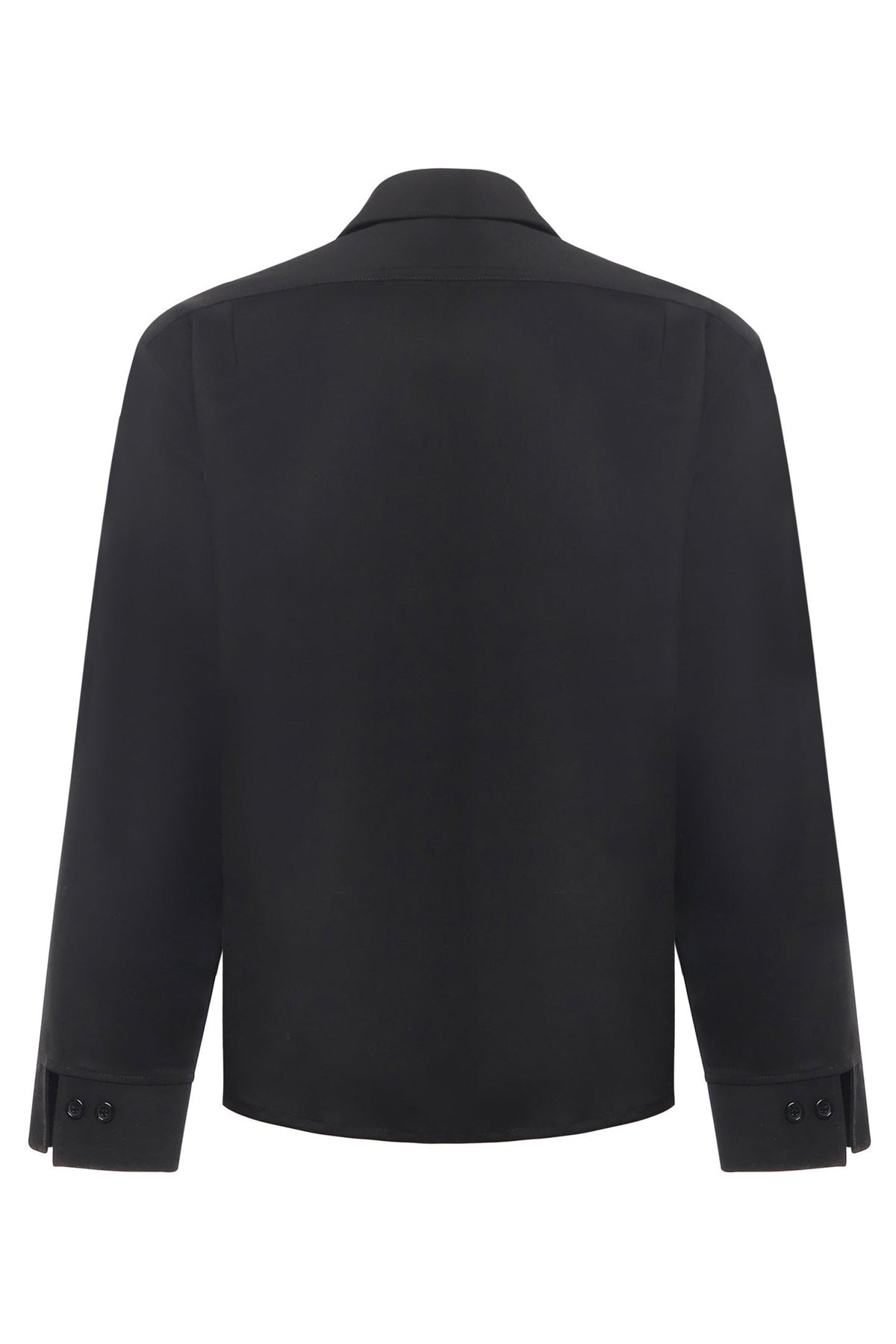 Tobhias wool shirt | Black - Giuliano Galiano | Handcrafted Luxury Sneakers Made In Italy