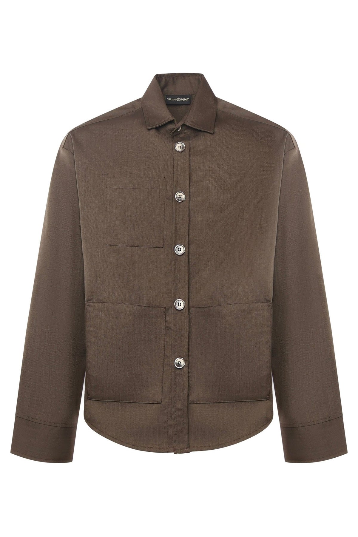 Tobhias wool shirt | Bronze - Giuliano Galiano | Handcrafted Luxury Sneakers Made In Italy