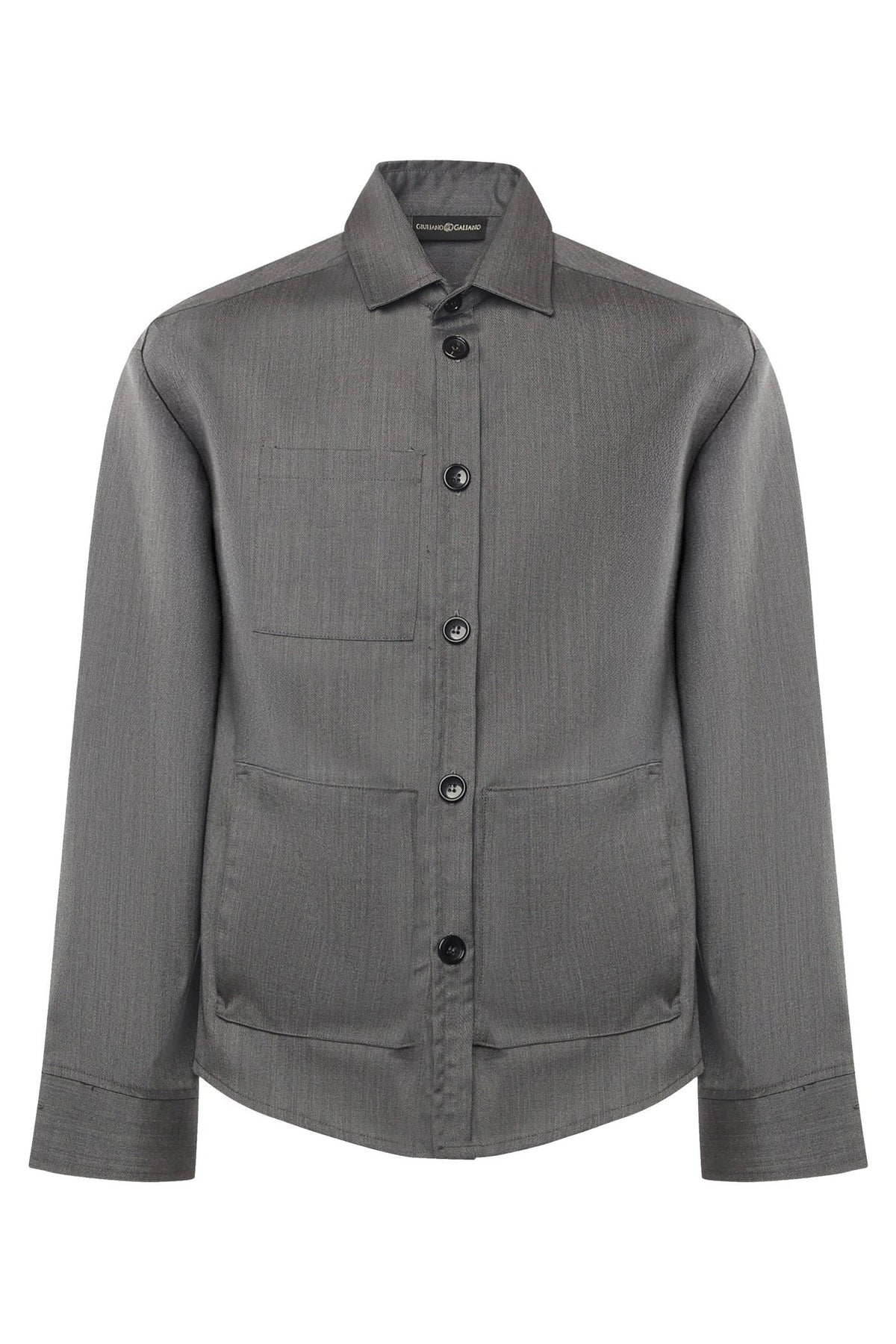 Tobhias wool shirt | Grey - Giuliano Galiano | Handcrafted Luxury Sneakers Made In Italy