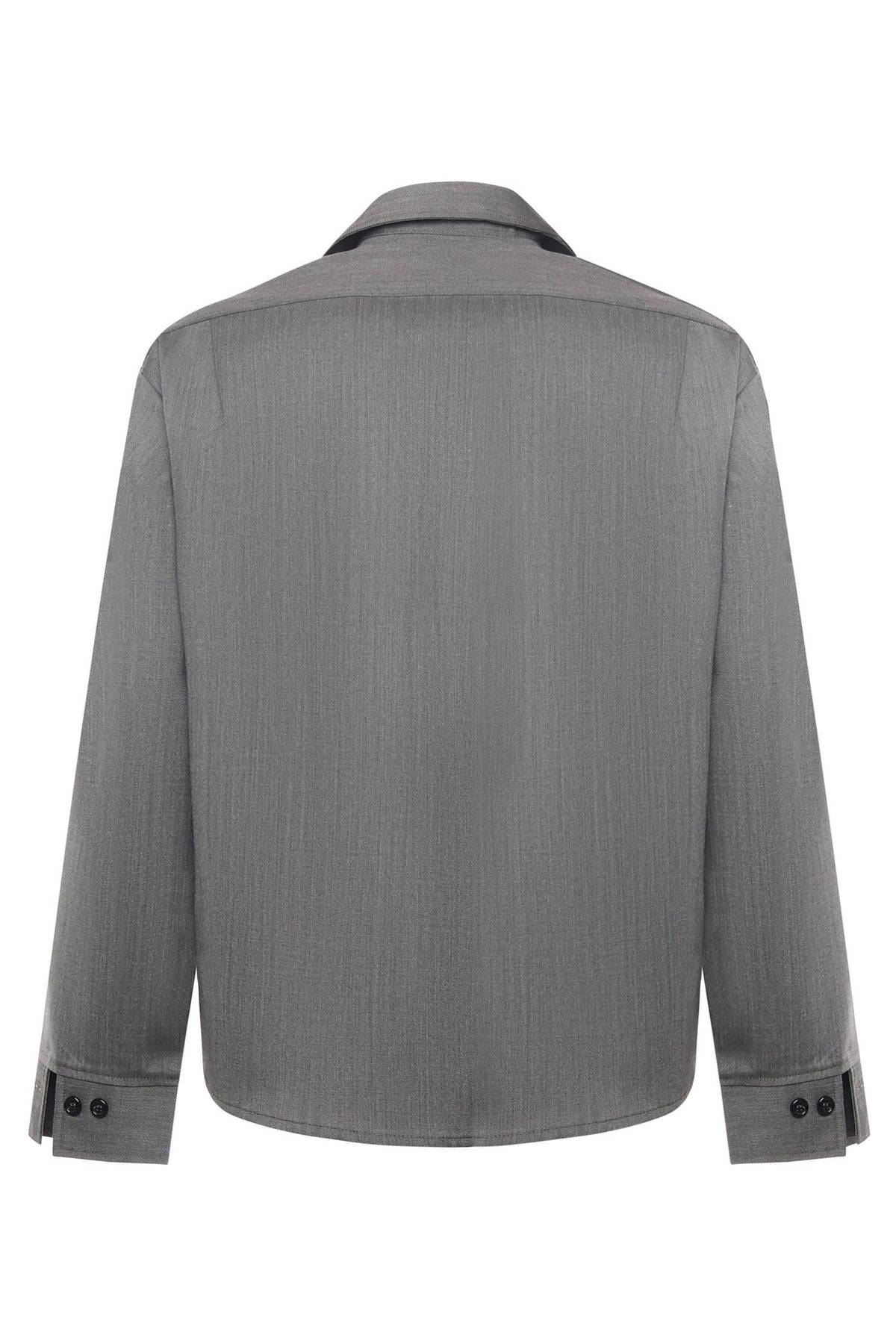 Tobhias wool shirt | Grey - Giuliano Galiano | Handcrafted Luxury Sneakers Made In Italy