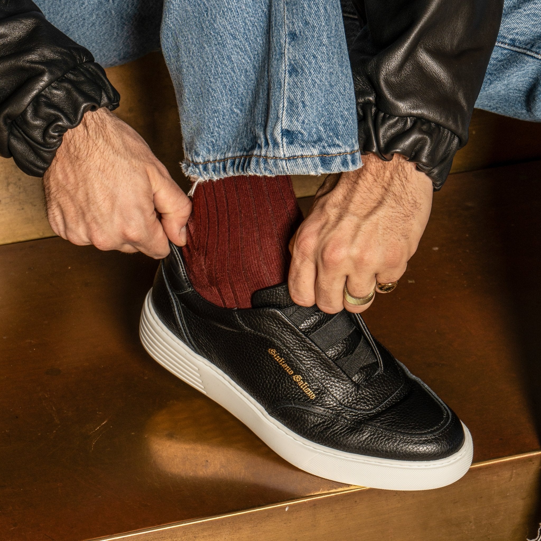 Victory | Black - Giuliano Galiano | Handcrafted Luxury Sneakers Made In Italy