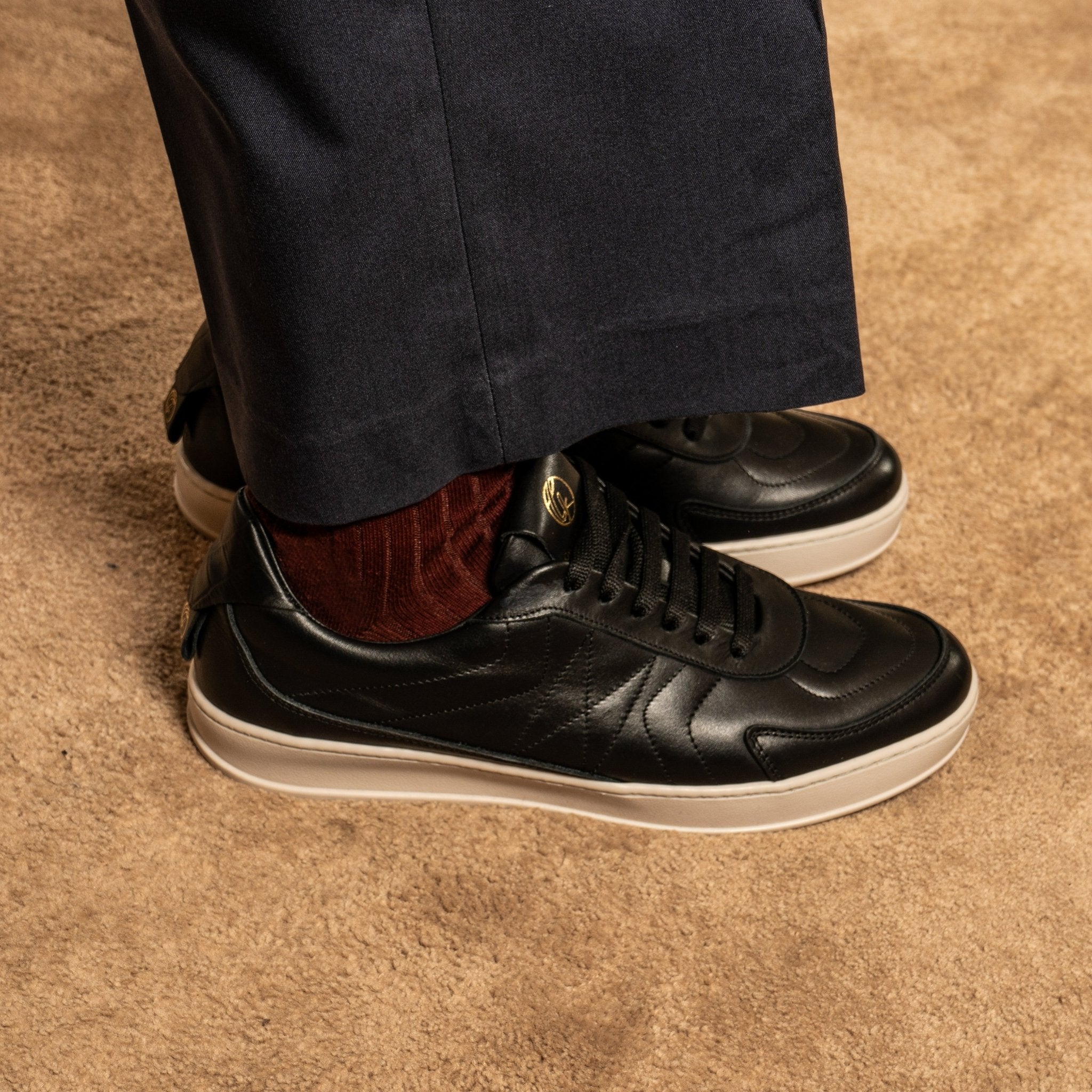 Victory | Black - Giuliano Galiano | Handcrafted Luxury Sneakers Made In Italy