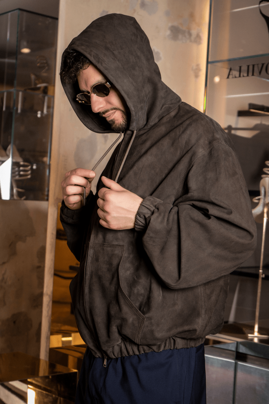 Wall Street | Sweatshirt | Brown - Giuliano Galiano | Handcrafted Luxury Sneakers Made In Italy