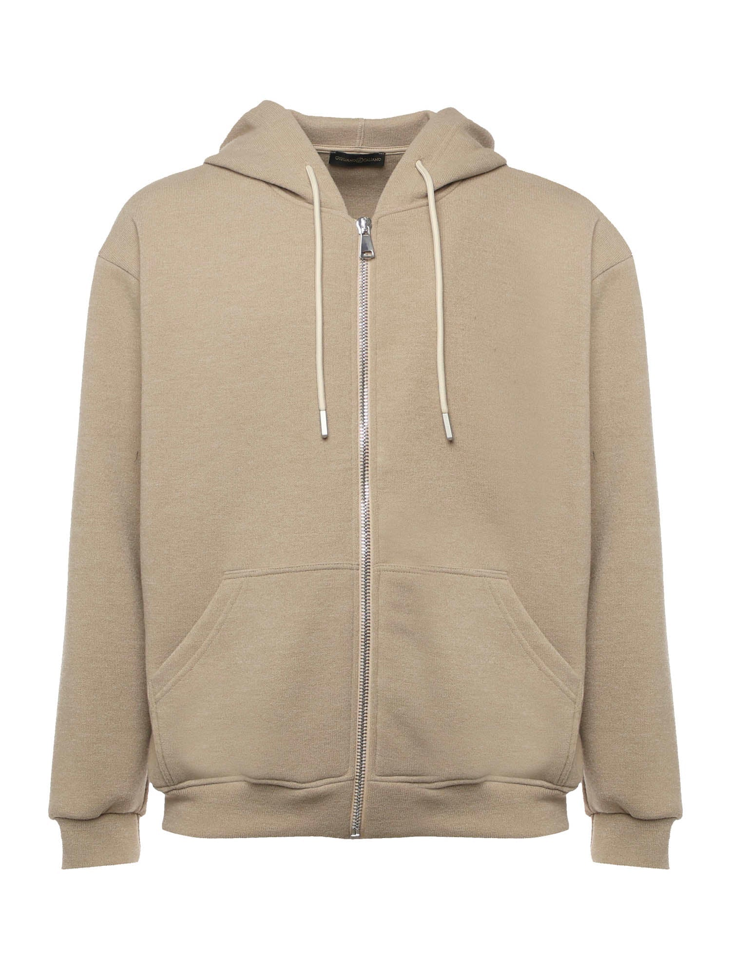 Zip - up | Sweatshirt | Beige - Giuliano Galiano | Handcrafted Luxury Sneakers Made In Italy