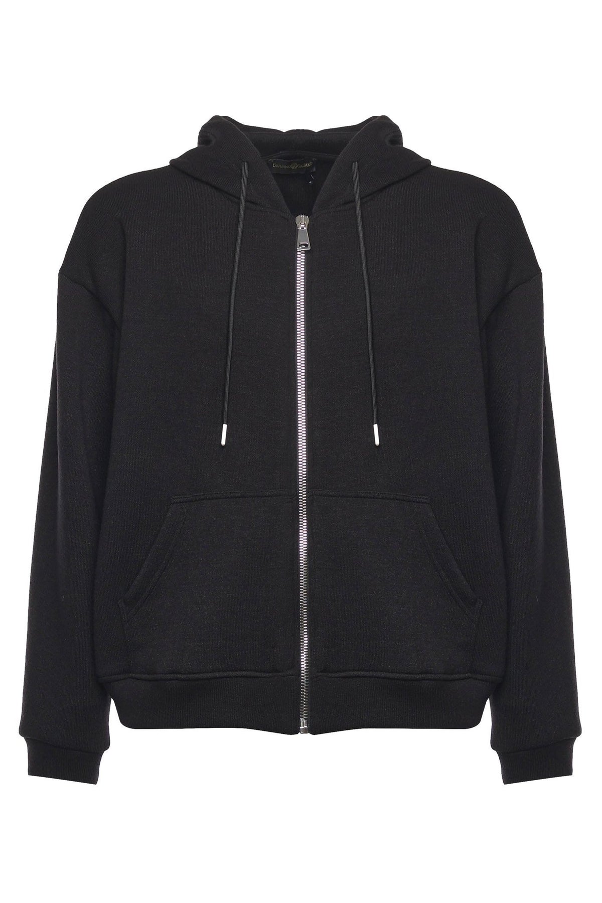 Zip - up | Sweatshirt | Black - Giuliano Galiano | Handcrafted Luxury Sneakers Made In Italy