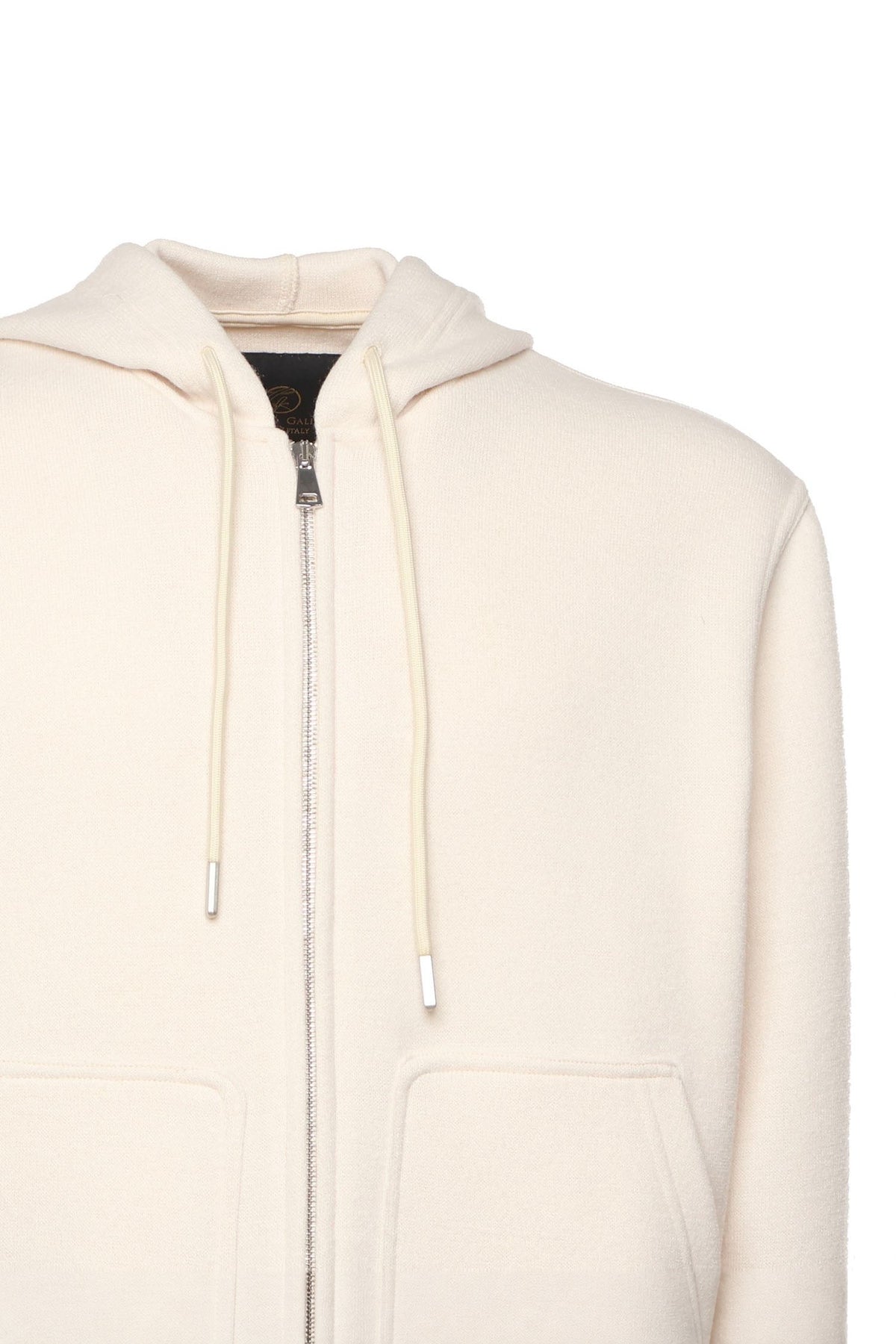 Zip - up | Sweatshirt | Cream - Giuliano Galiano | Handcrafted Luxury Sneakers Made In Italy