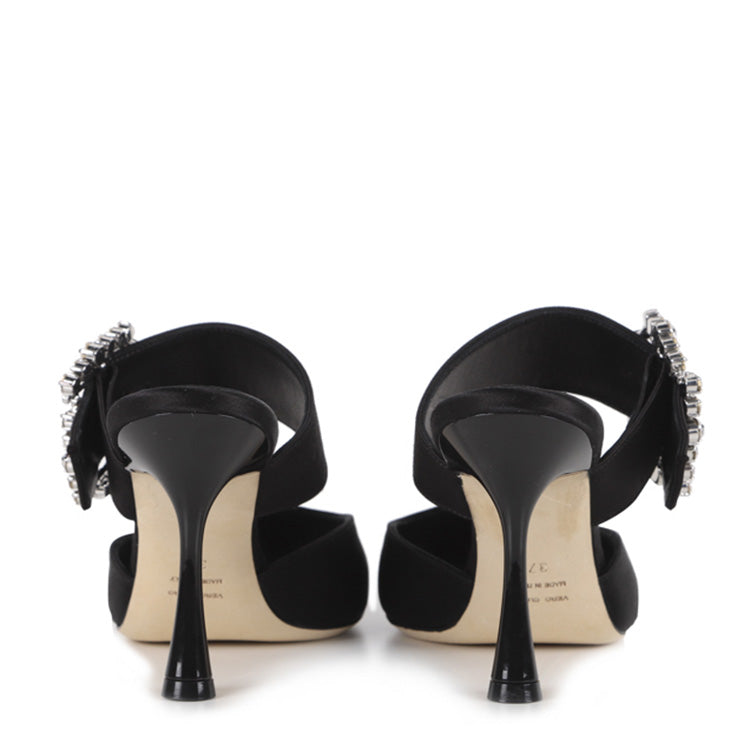 MULE ALENA | Raso | NERO