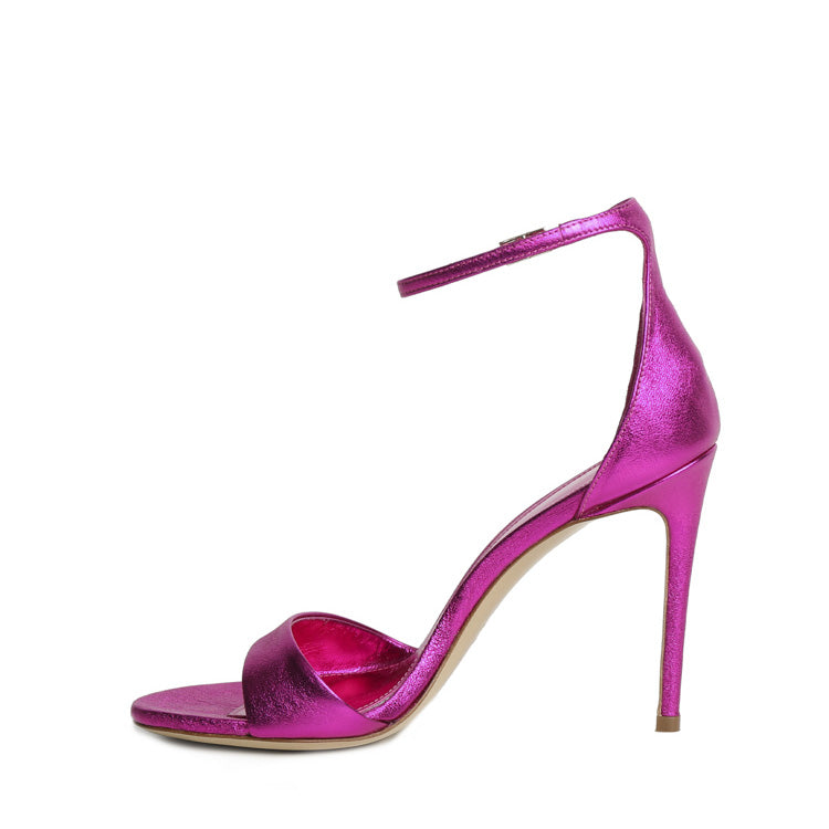 Megan | Sandale | Piele Fucsia