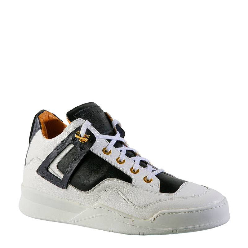 Power White | Black Ostrich | Leather | Limited Edition