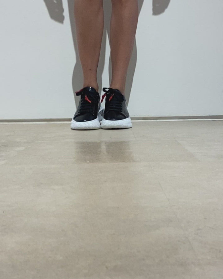 Nemesis Black | Black Croc Style | Woman