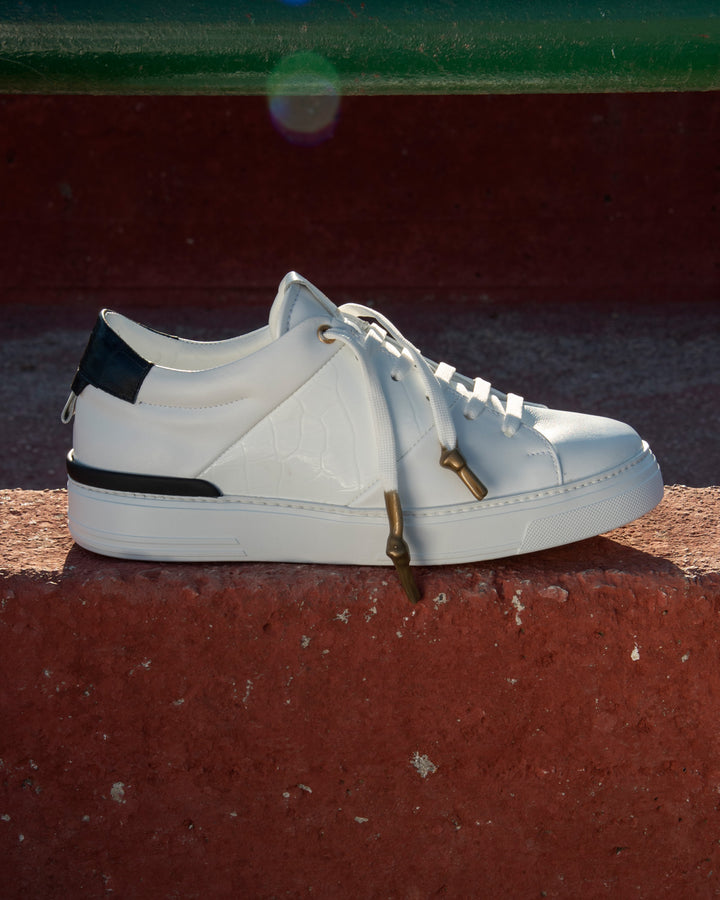 <tc>King1 Sneakers | White | Croc Style
</tc>
