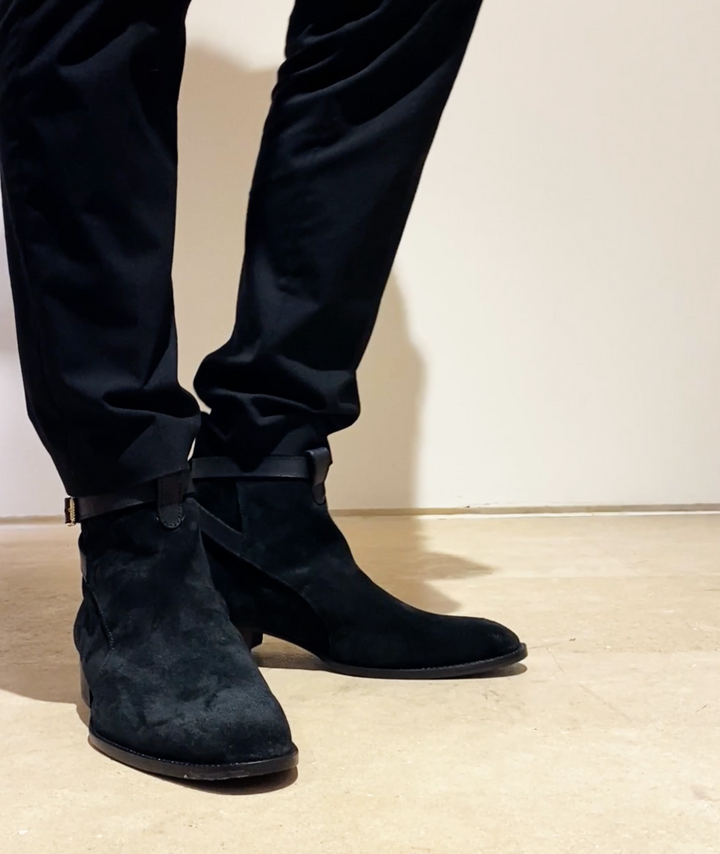 Stiefeletten | Schwarzes Wildleder