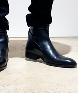 Ankle Boots | Smooth Black Leather