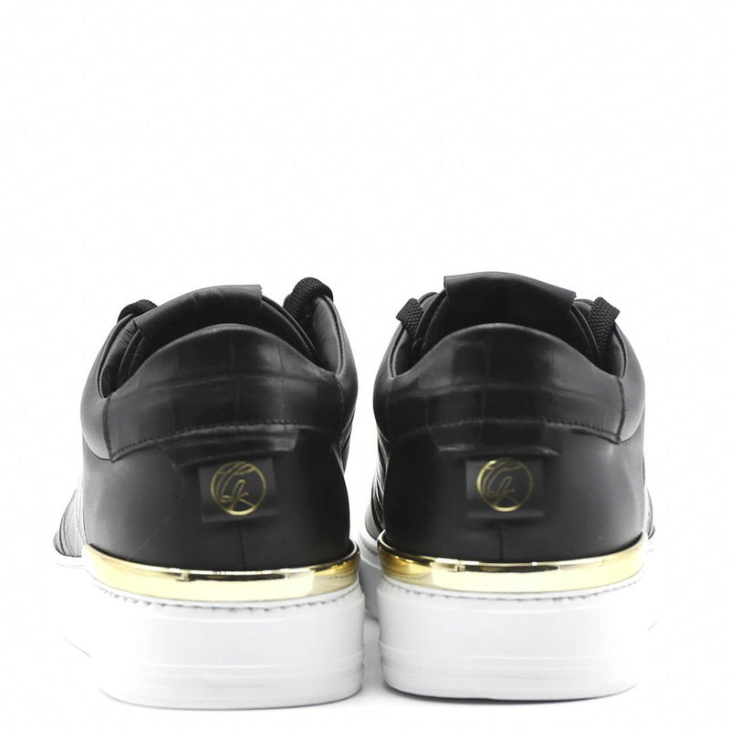 King1 Sneakers | Black | Croc Design |