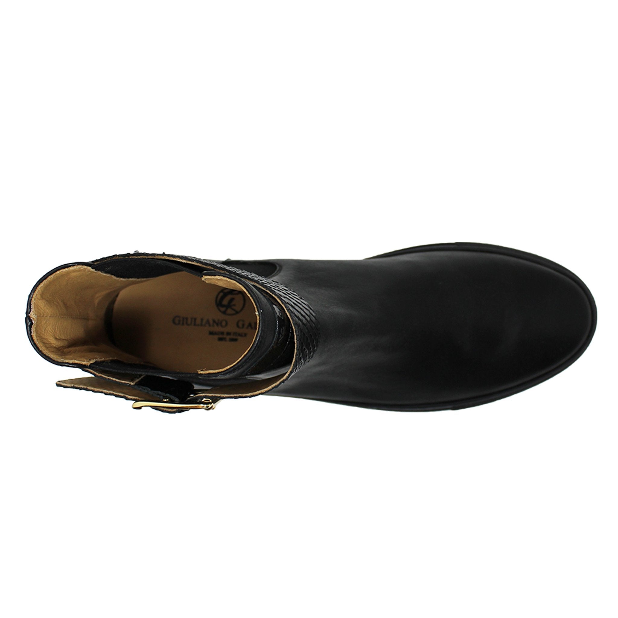 Beatols | Black | Leather Hardware - Giuliano Galiano | Handcrafted Luxury Sneakers Made In Italy