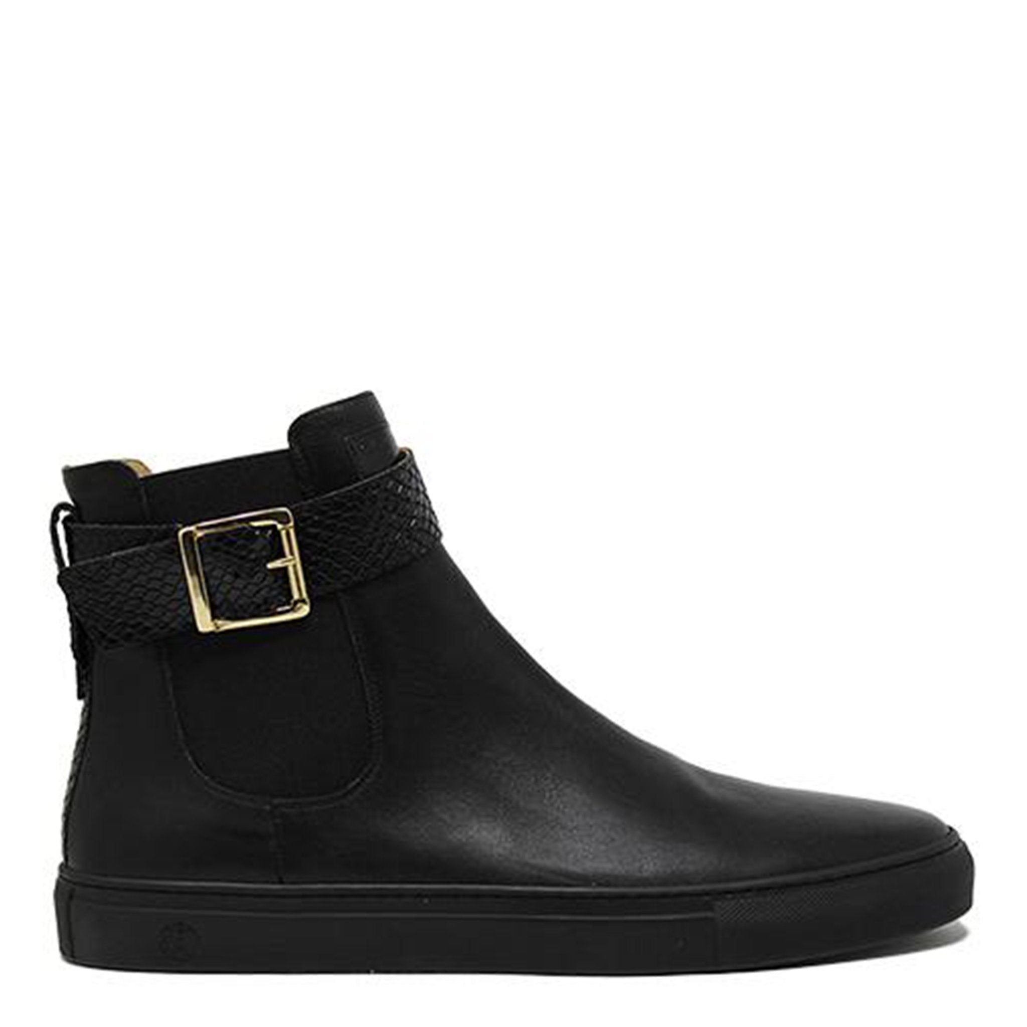 Beatols | Black | Leather Hardware - Giuliano Galiano | Handcrafted Luxury Sneakers Made In Italy