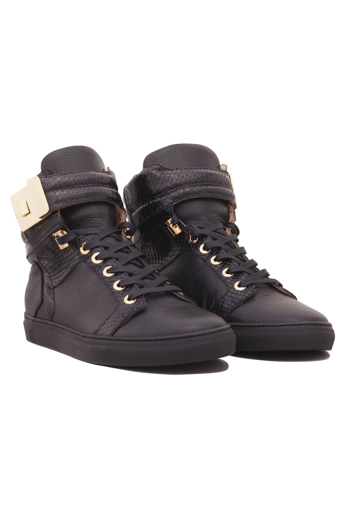 Black Soul Black | Black | Leather | Limited Edition - Giuliano Galiano | Handcrafted Luxury Sneakers Made In Italy