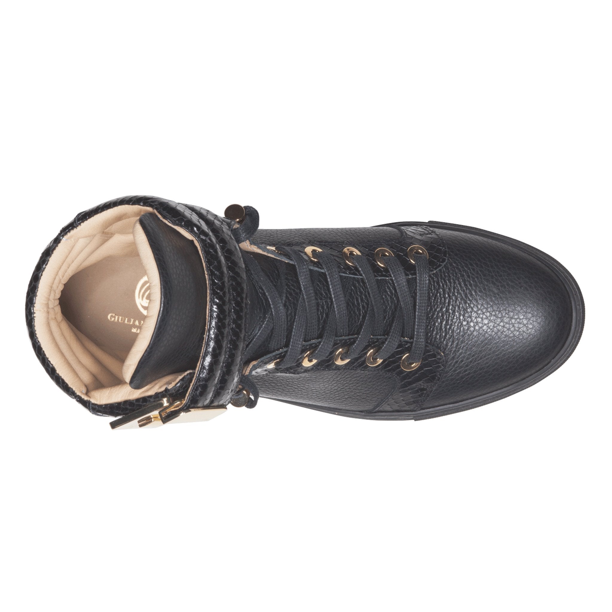 Black Soul Black | Black | Leather | Limited Edition - Giuliano Galiano | Handcrafted Luxury Sneakers Made In Italy
