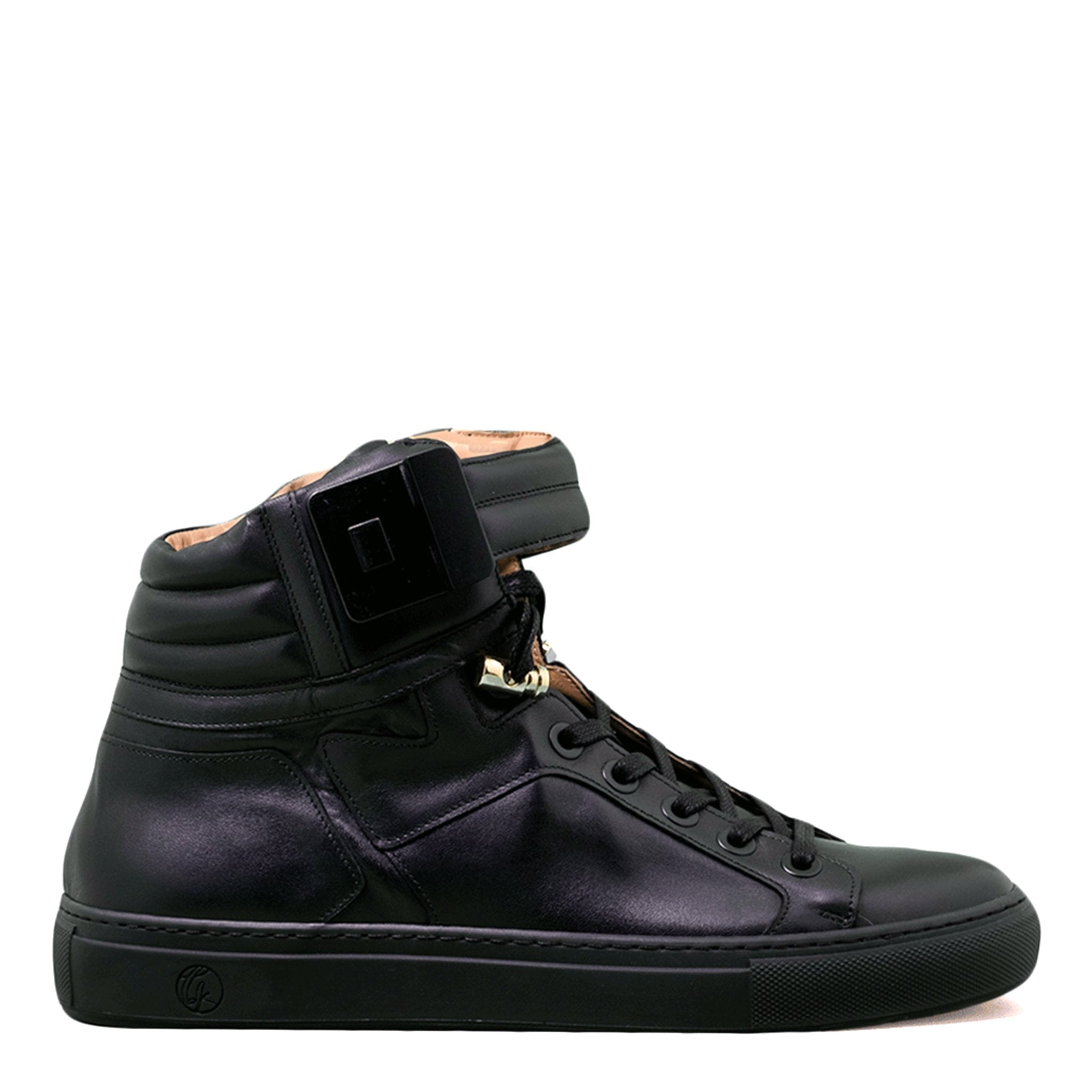 Black Soul Black | Black Leather Mat Trey Songz | Limited Edition - Giuliano Galiano | Handcrafted Luxury Sneakers Made In Italy