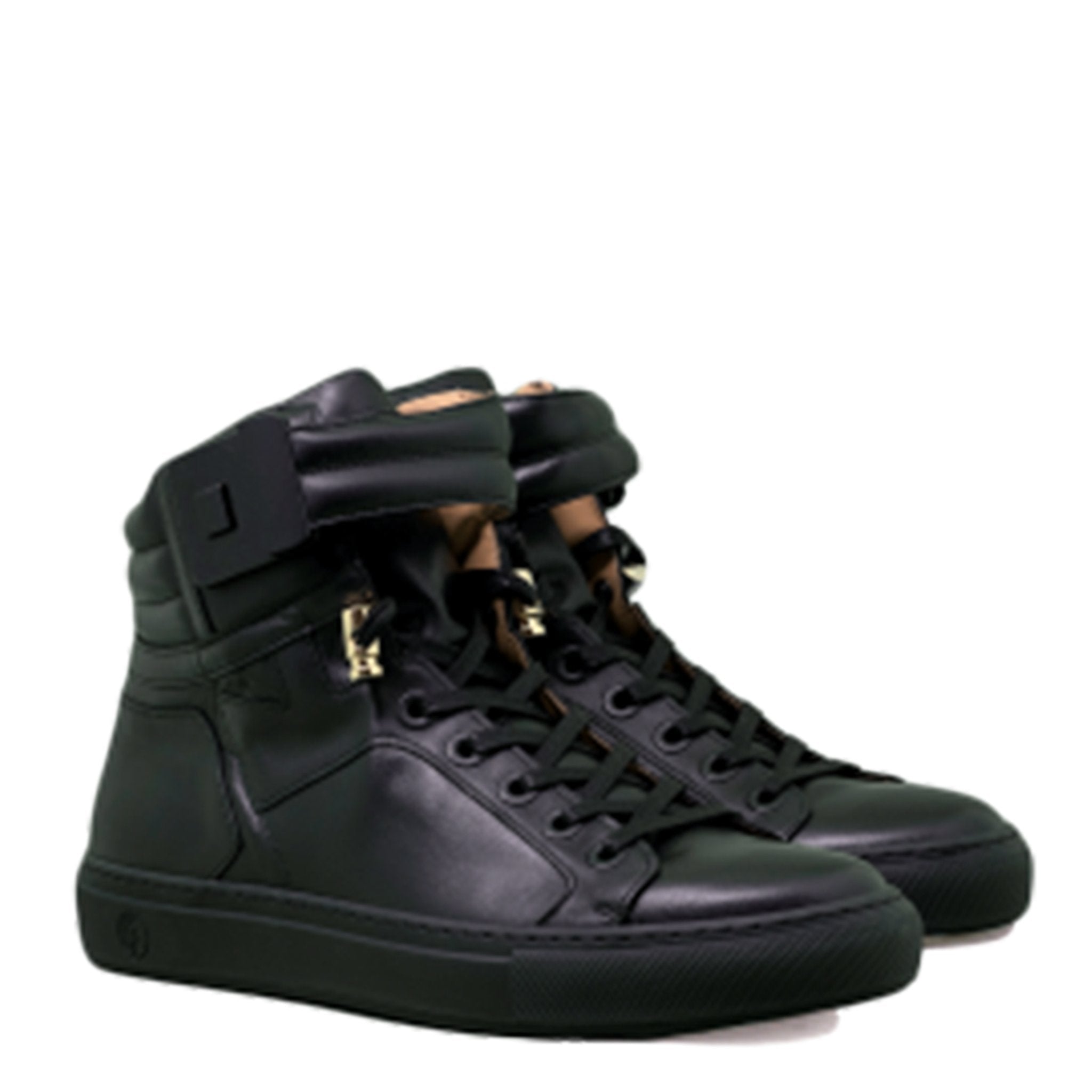 Black Soul Black | Black Leather Mat Trey Songz | Limited Edition - Giuliano Galiano | Handcrafted Luxury Sneakers Made In Italy