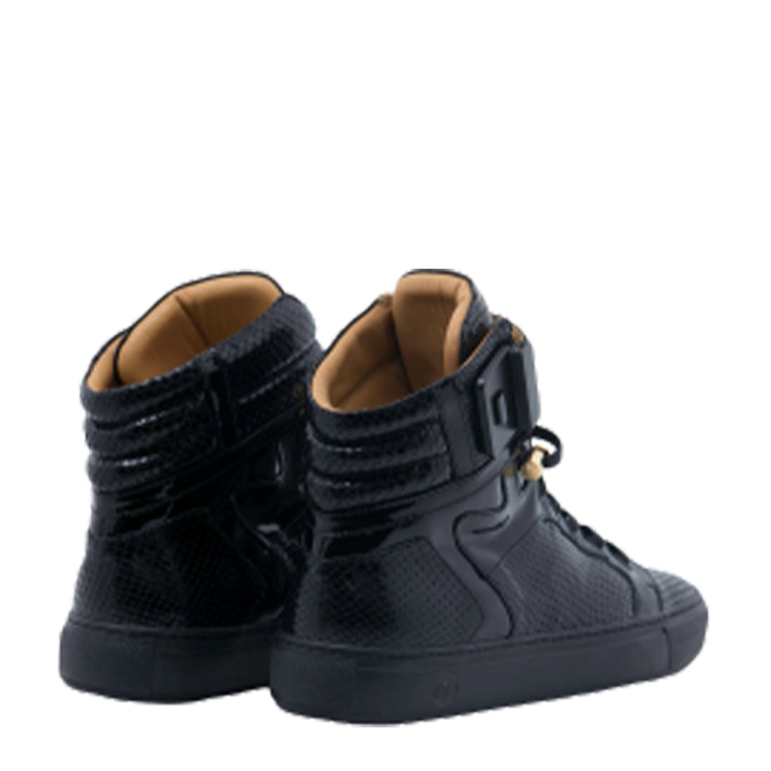 Black Soul Black | Black | Python Mat | Limited Edition - Giuliano Galiano | Handcrafted Luxury Sneakers Made In Italy