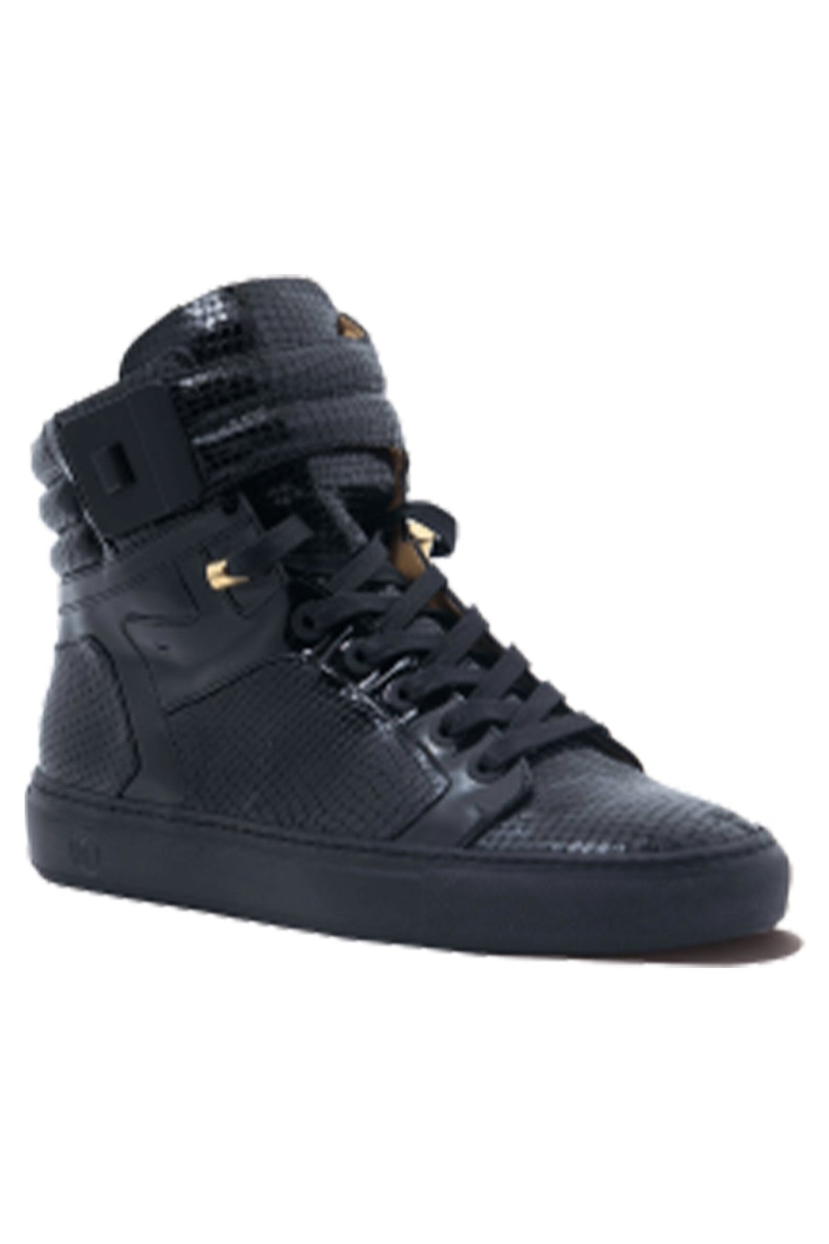 Black Soul Black | Black | Python Mat | Limited Edition - Giuliano Galiano | Handcrafted Luxury Sneakers Made In Italy