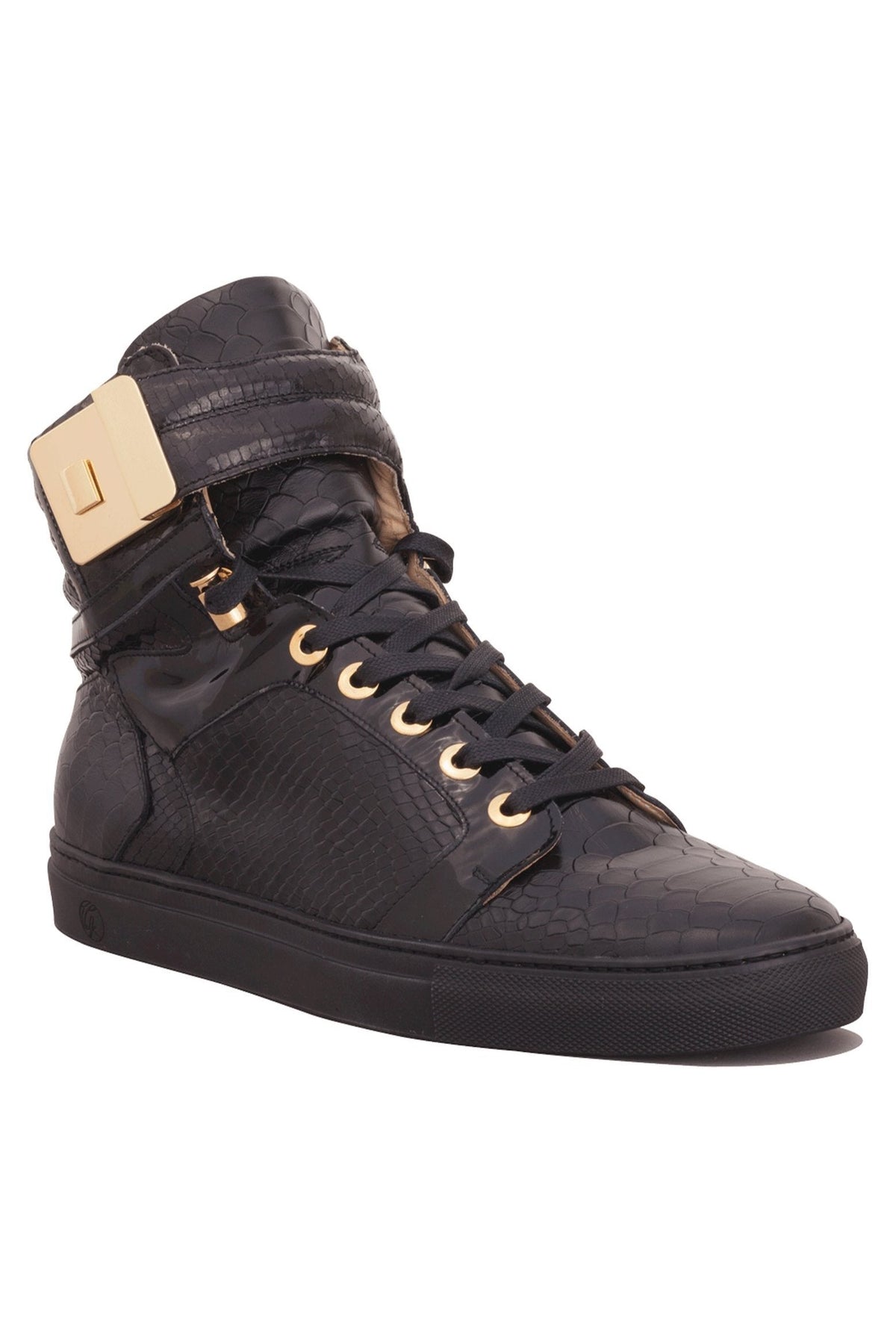 Black Soul Black | Black | Python X FRENCH MONTANA | Limited Edition - Giuliano Galiano | Handcrafted Luxury Sneakers Made In Italy