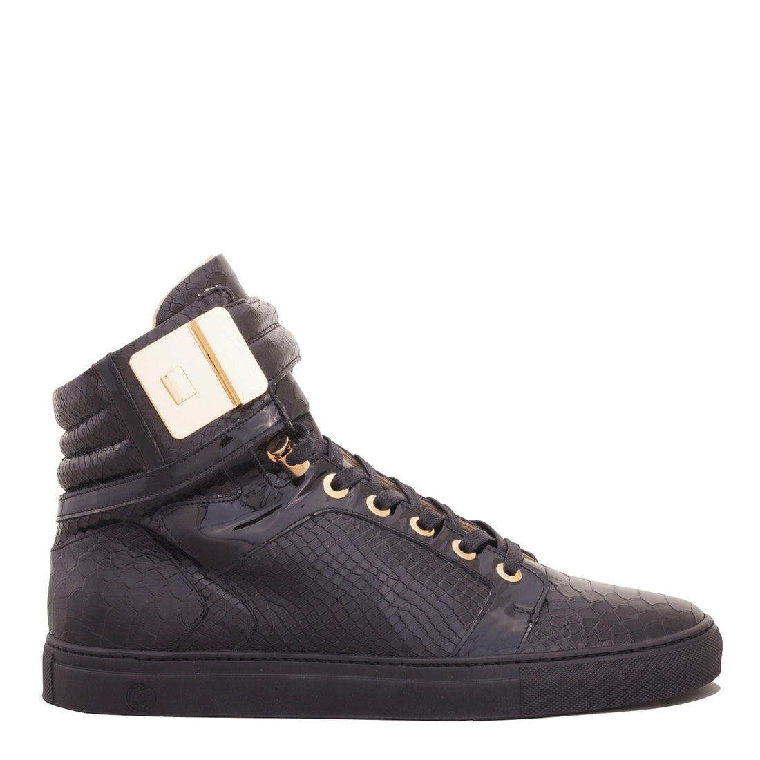 Black Soul Black | Black | Python X FRENCH MONTANA | Limited Edition - Giuliano Galiano | Handcrafted Luxury Sneakers Made In Italy