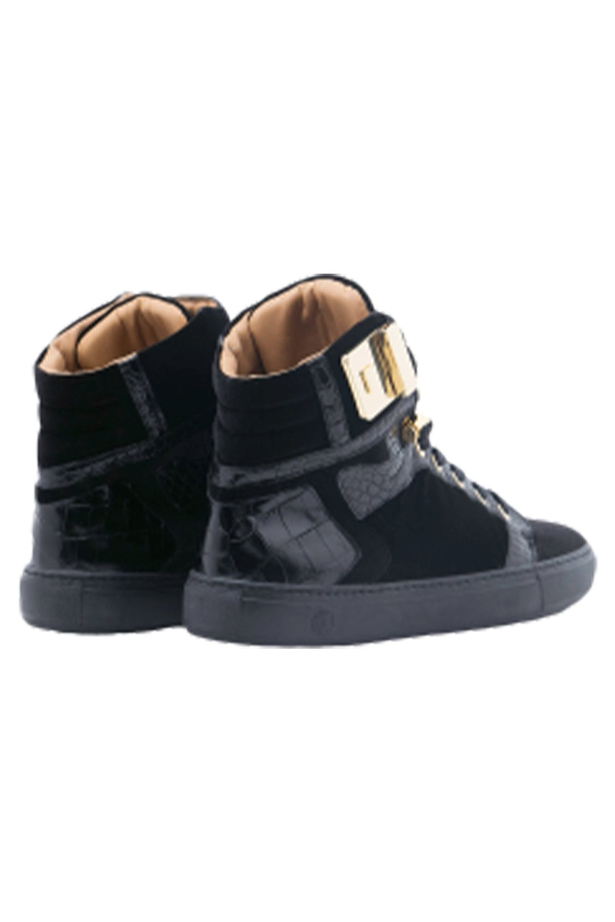 Black Soul Black | Black | Velvet | Limited Edition - Giuliano Galiano | Handcrafted Luxury Sneakers Made In Italy