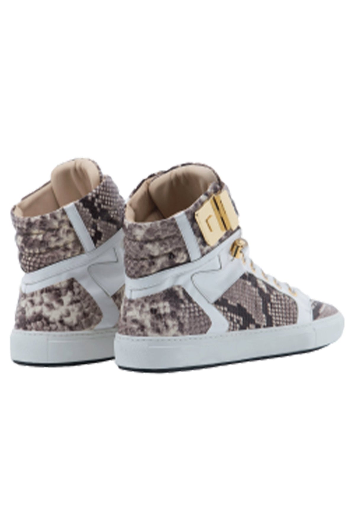 Black Soul Grey | White | Python | Limited Edition - Giuliano Galiano | Handcrafted Luxury Sneakers Made In Italy