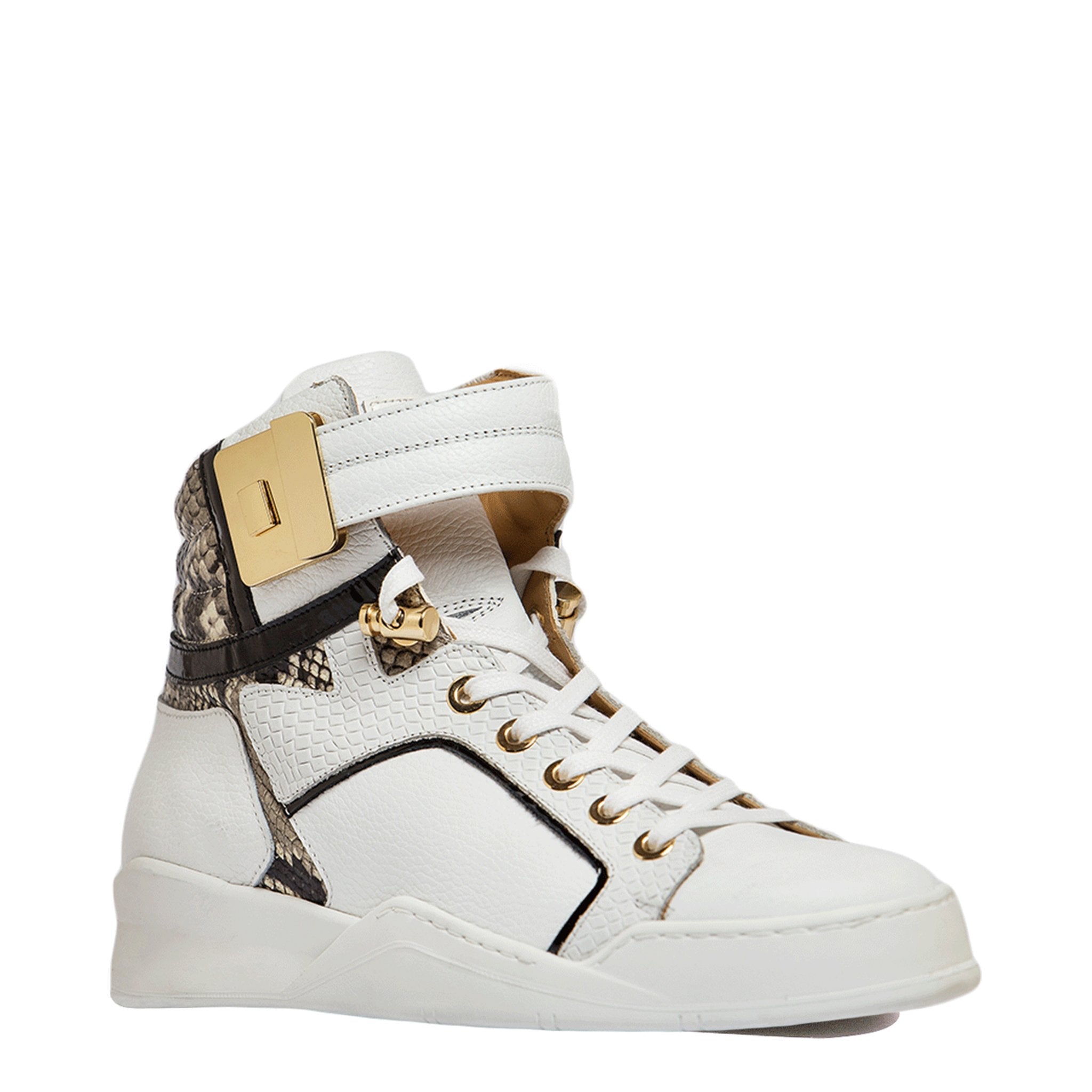 Black Soul II White | Grey | Leather | Limited Edition - Giuliano Galiano | Handcrafted Luxury Sneakers Made In Italy