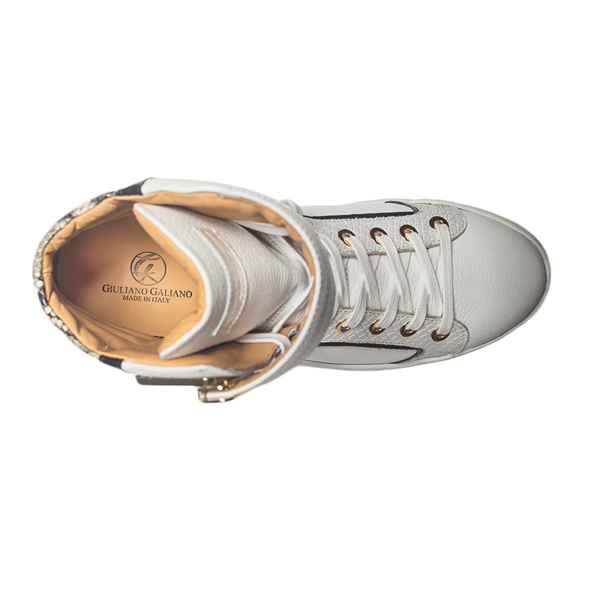 Black Soul II White | Grey | Leather | Limited Edition - Giuliano Galiano | Handcrafted Luxury Sneakers Made In Italy