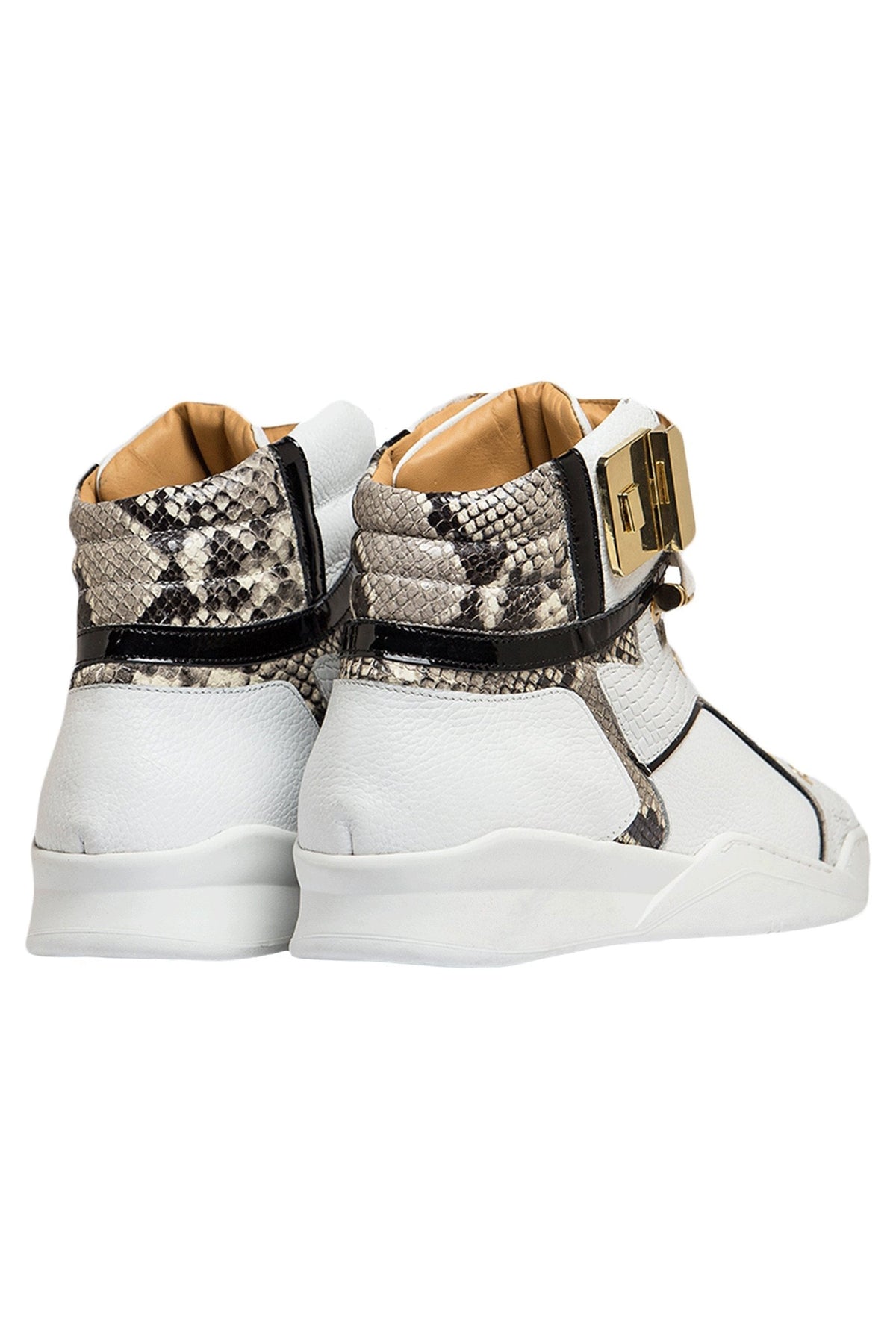 Black Soul II White | Grey | Leather | Limited Edition - Giuliano Galiano | Handcrafted Luxury Sneakers Made In Italy
