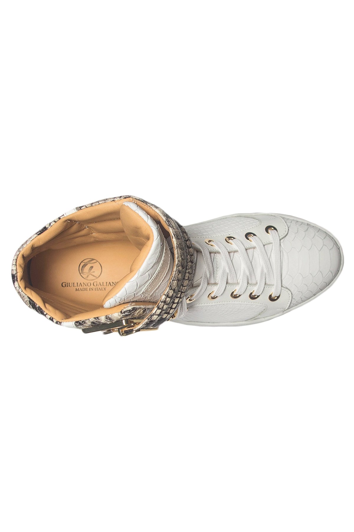 Black Soul II White | Grey | Python | Limited Edition - Giuliano Galiano | Handcrafted Luxury Sneakers Made In Italy