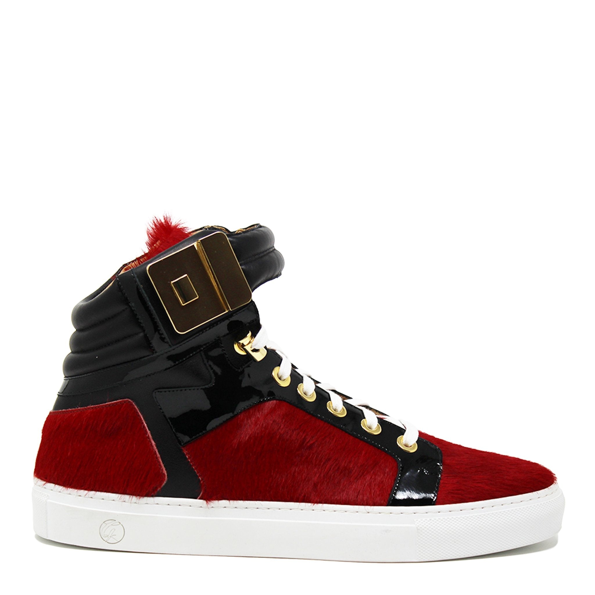 Black Soul Red | Black | Cavallino | Limited Edition - Giuliano Galiano | Handcrafted Luxury Sneakers Made In Italy