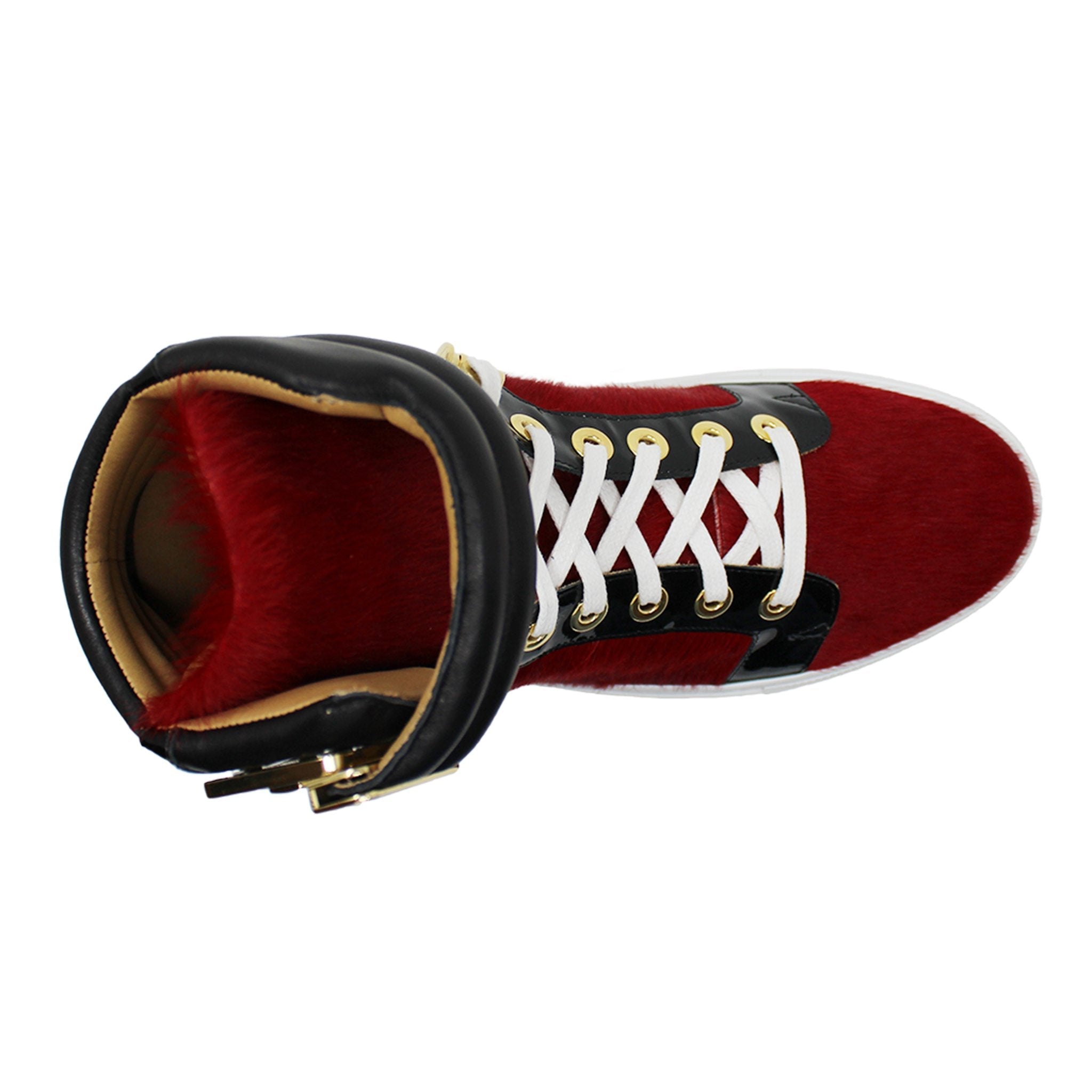 Black Soul Red | Black | Cavallino | Limited Edition - Giuliano Galiano | Handcrafted Luxury Sneakers Made In Italy