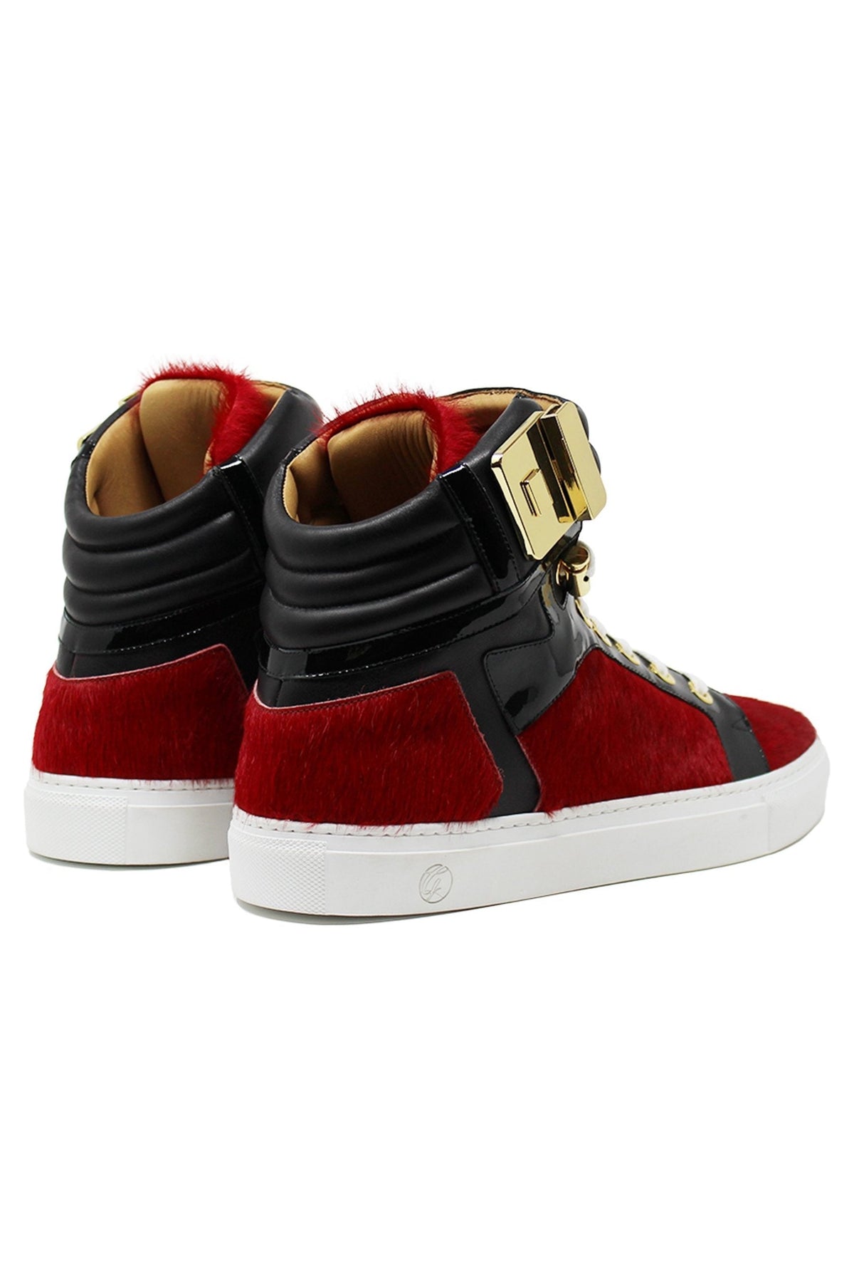 Black Soul Red | Black | Cavallino | Limited Edition - Giuliano Galiano | Handcrafted Luxury Sneakers Made In Italy
