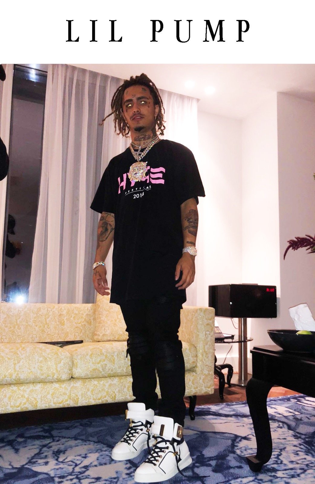 Black Soul White | Black Leather X LIL PUMP | Limited Edition - Giuliano Galiano | Handcrafted Luxury Sneakers Made In Italy