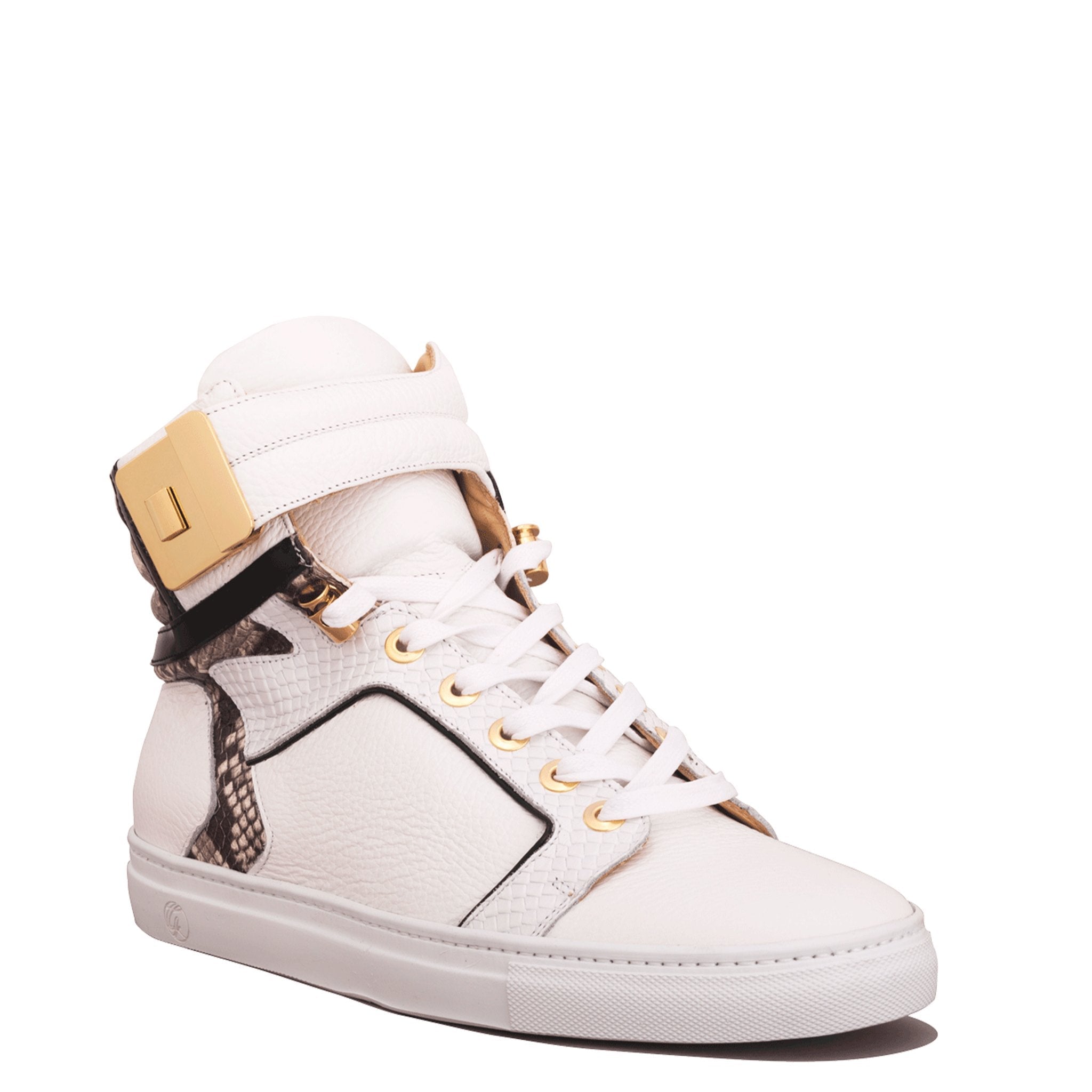 Black Soul White | Grey | Leather | Limited Edition - Giuliano Galiano | Handcrafted Luxury Sneakers Made In Italy