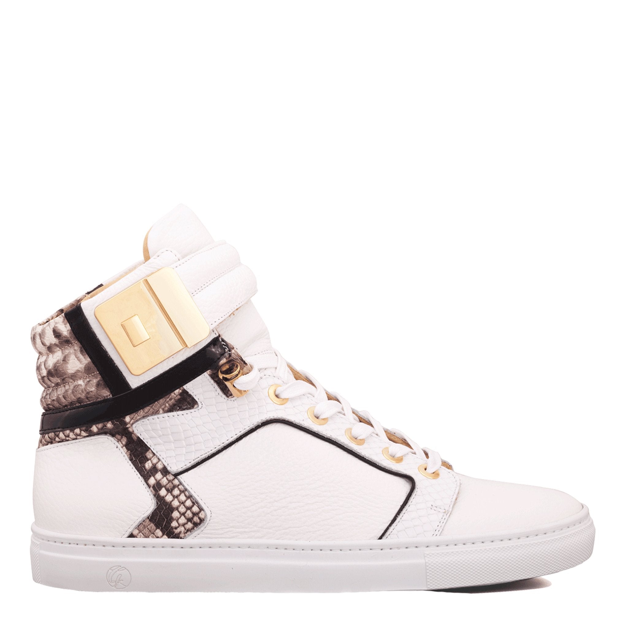 Black Soul White | Grey | Leather | Limited Edition - Giuliano Galiano | Handcrafted Luxury Sneakers Made In Italy