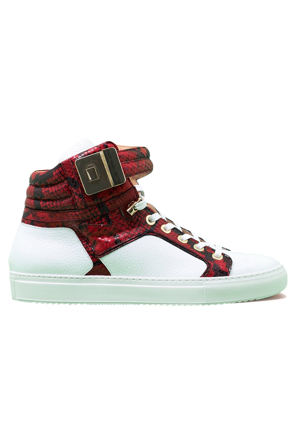Black Soul White | Red | Leather | Limited Edition - Giuliano Galiano | Handcrafted Luxury Sneakers Made In Italy