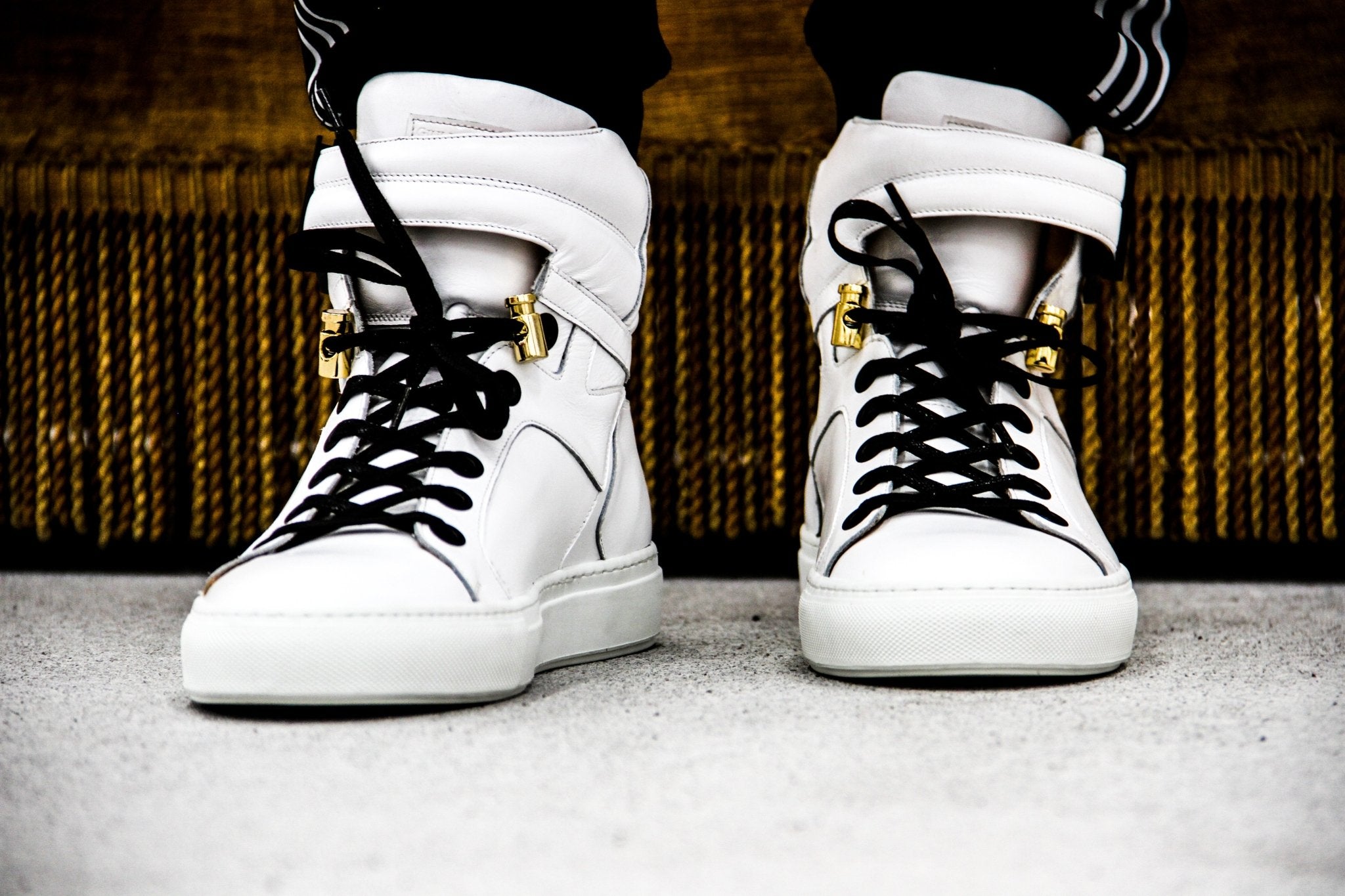 Black Soul White | White | Mat | Limited Edition - Giuliano Galiano | Handcrafted Luxury Sneakers Made In Italy