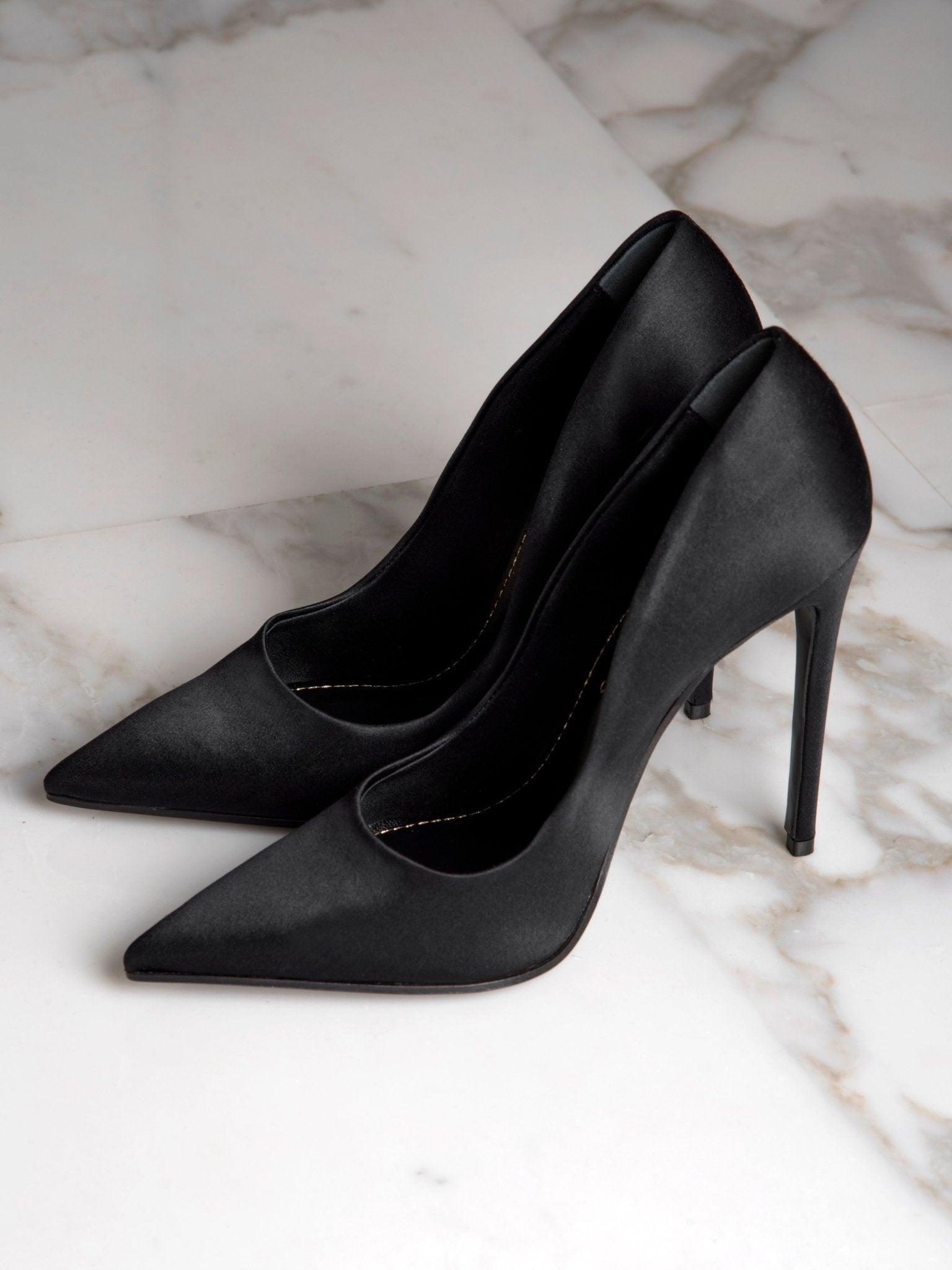 Décolleté Amanda | Nero | Raso di Seta - Giuliano Galiano | Handcrafted Luxury Sneakers Made In Italy