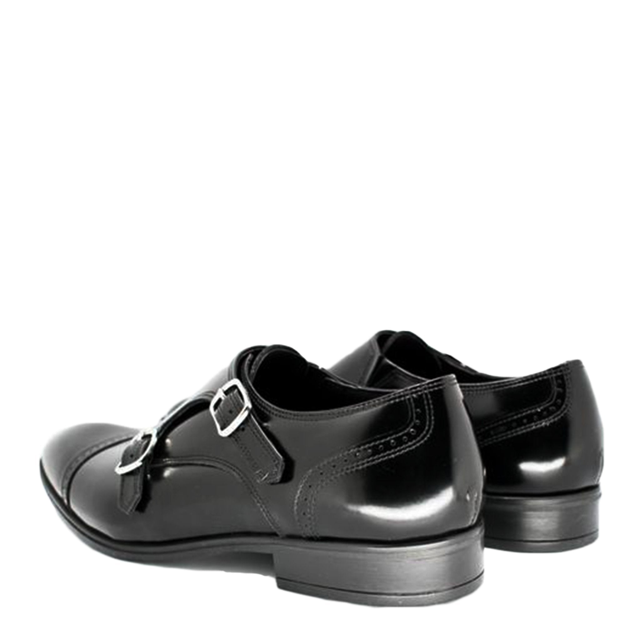 Double Fibia Black | Ceremony Edition | Black | Brushed | Limited Edition - Giuliano Galiano | Handcrafted Luxury Sneakers Made In Italy