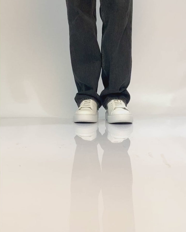 Fire | White Black Leather