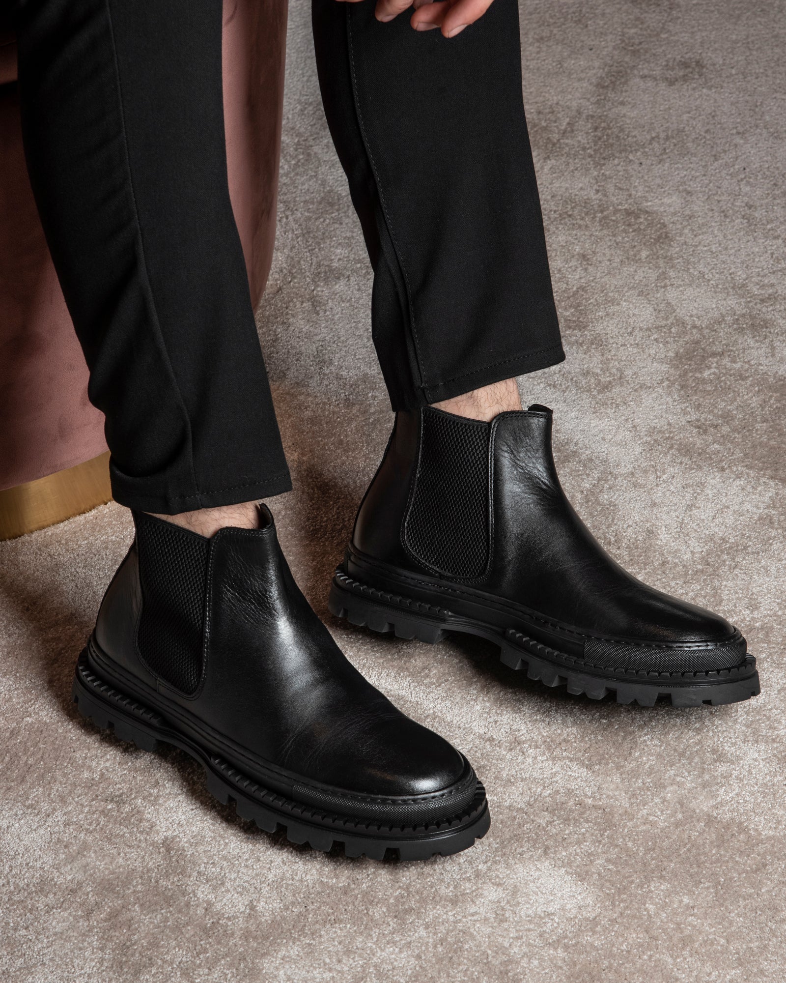 Elvis | Black Leather - Giuliano Galiano | Handcrafted Luxury Sneakers Made In Italy