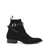 Ankle Boots | Black Suede Leather