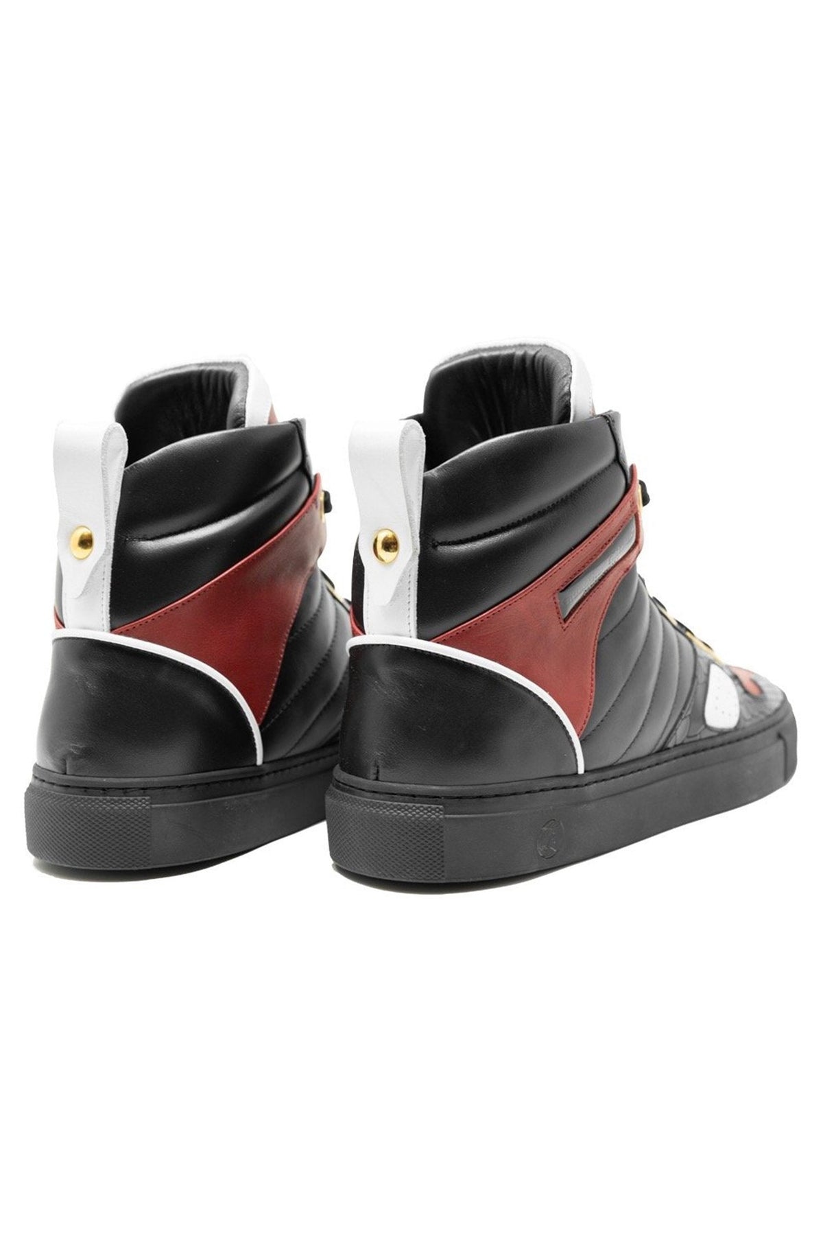 FastLife High Black Red | Limited Edition - Giuliano Galiano | Handcrafted Luxury Sneakers Made In Italy