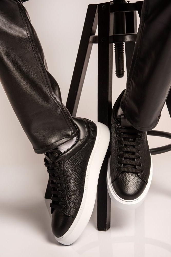 Fire | Black - Giuliano Galiano | Handcrafted Luxury Sneakers Made In Italy