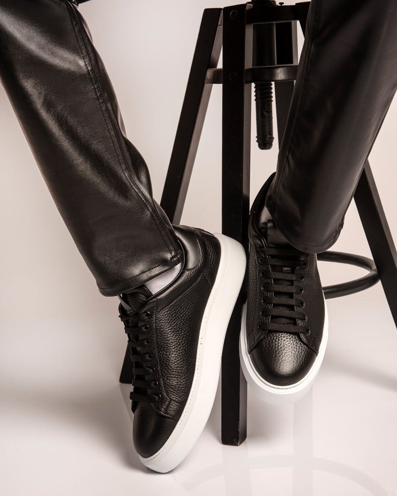 Fire | Black - Giuliano Galiano | Handcrafted Luxury Sneakers Made In Italy